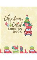 Christmas Card Address Book: Address Book For Christmas Cards (Send & Receive)(V4)
