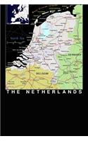 Modern Day Colorful Map of the Netherlands Journal: Take Notes, Write Down Memories in this 150 Page Lined Journal