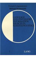 Language and Psychiatry
