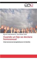 Cuando un hijo se declara homosexual