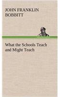 What the Schools Teach and Might Teach