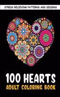 100 Hearts Adult Coloring Books for Adults