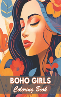 Boho Girls Coloring Book