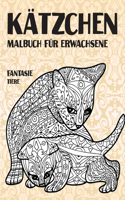 Malbuch für Erwachsene - Tiere - Fantasie - Kätzchen