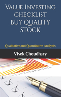 Value Investing CHECKLIST: Qualitative and Quantitative Analysis