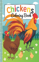 chicken coloring book: chicken coloring book for everyone - chicken coloring book kids