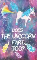 Does The Unicorn Fart Too?: Farting Animals Coloring Book With Alphabet ABC Cursive Handwriting Workbook From A-Z