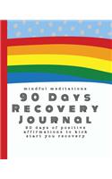 Mindful meditations 90 Days Recovery Journal