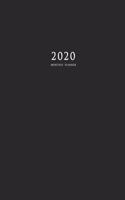 2020 Monthly Planner: 2020 Planner Monthly 8.5 x 11 with Black Cover