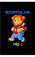 Reporting For Pre-K