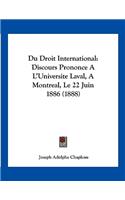 Du Droit International
