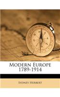 Modern Europe 1789-1914
