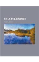 de La Philosophie