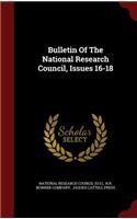 Bulletin Of The National Research Council, Issues 16-18