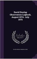 David Dunlap Observatory Logbook, August 1974- July 1975
