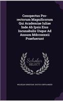 Conspectus Pro-rectorum Magnificorum Qui Academiae Iuliae Inde Ab Ipsis Eius Incunabulis Usque Ad Annum Mdccxxxxii Praefuerunt