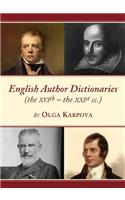 English Author Dictionaries (the Xvith Â " the Xxist CC.)