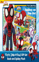 Disney Junior Marvel Spidey and His Amazing Friends: Spidey on the Go! First Look and Find Gift Set Book and Spidey Plush