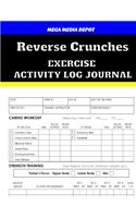 Reverse Crunches Exercise Activity Log Journal