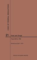 Code of Federal Regulations Title 21, Food and Drugs, Parts 600-799, 2019: (Code of Federal Regulations)
