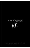 2020-2021 2-Year Pocket Planner; Goddess AF