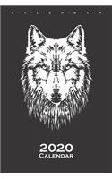 Wolf Dog Calendar 2020