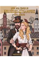 Livro para Colorir de Mulheres Steampunk para Adultos