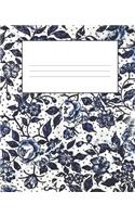 Dark Blue Composition Notebook: Wide Ruled Notebook Lined School Journal - 110 Pages - 7.5 x 9.25" - Children Kids Girls Boys Teens Women Wide Ruled School Composition Books