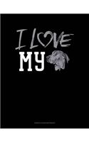 I Love My Great Dane: Genkouyoushi Notebook