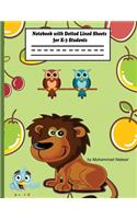 Notebook with Dotted Lined Sheets for K-3 Students: Primary Ruled Composition Notebook for story journal 8.5 x 11in(23 Nabeel Journals and Notebooks)