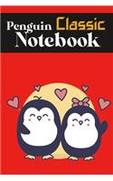 Penguin classic notebook: wonderful Blank Lined Gift Penguin classic For The Penguin classic