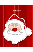 Notebook: Santa Claus, Holiday Journal, Notebook, Diary, Notes, 100 Blank Lined Pages, Large (8.5 x 11 inches), Gift for Christmas Lovers