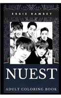 Nuest Adult Coloring Book: South Korean Boy Band and Acclaimed Songwriters Inspired Coloring Book for Adults