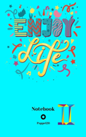 Dot Grid Notebook Gemini Sign Cover Color Aqua 160 pages 6x9-Inches