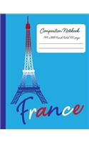 France Composition Note Book French Ruled 100 Pages
