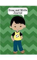 Draw and Write Journal: Composition NoteBook for Kids - Paper With Primary Lines and Half Blank Space for Drawing Pictures - 140 Pages - Boy Design #1