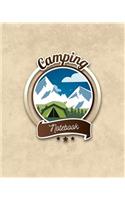 Camping Notebook: Camping Travel Journal for Campers to Write in with Pre-Formatted Pages to Record Camping Activity Information