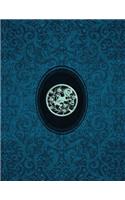 Monogram Monkey Sketchbook: Blank Art Pad Notebook Journal(89 Monogram Cerulean 150 Sketch)
