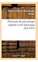 Éléments de Physiologie Végétale Et de Botanique. Planches