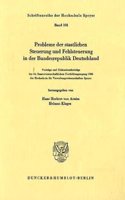 Probleme Der Staatlichen Steuerung Und Fehlsteuerung in Der Bundesrepublik Deutschland