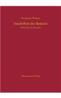 Inschriften Der Spatzeit
