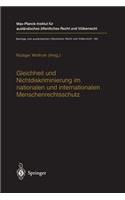 Gleichheit Und Nichtdiskriminierung Im Nationalen Und Internationalen Menschenrechtsschutz