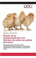 Efecto de la suplementación con fuentes de cobre en pollos de carne