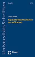 Kapitalmarktkommunikation Des Aufsichtsrats