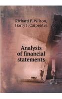 Analysis of financial statements