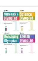 Olympiad Books Practice Sets: Reasoning,Mathematics,Science,English Class 1st