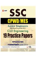 SSC (CPWD/MES) Civil Engineering (Junior Engineer) 19 practice papers 2016