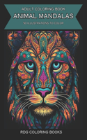 Animal Mandalas Coloring Book for Adults