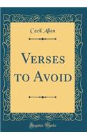 Verses to Avoid (Classic Reprint)