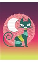 Katze mit Mond